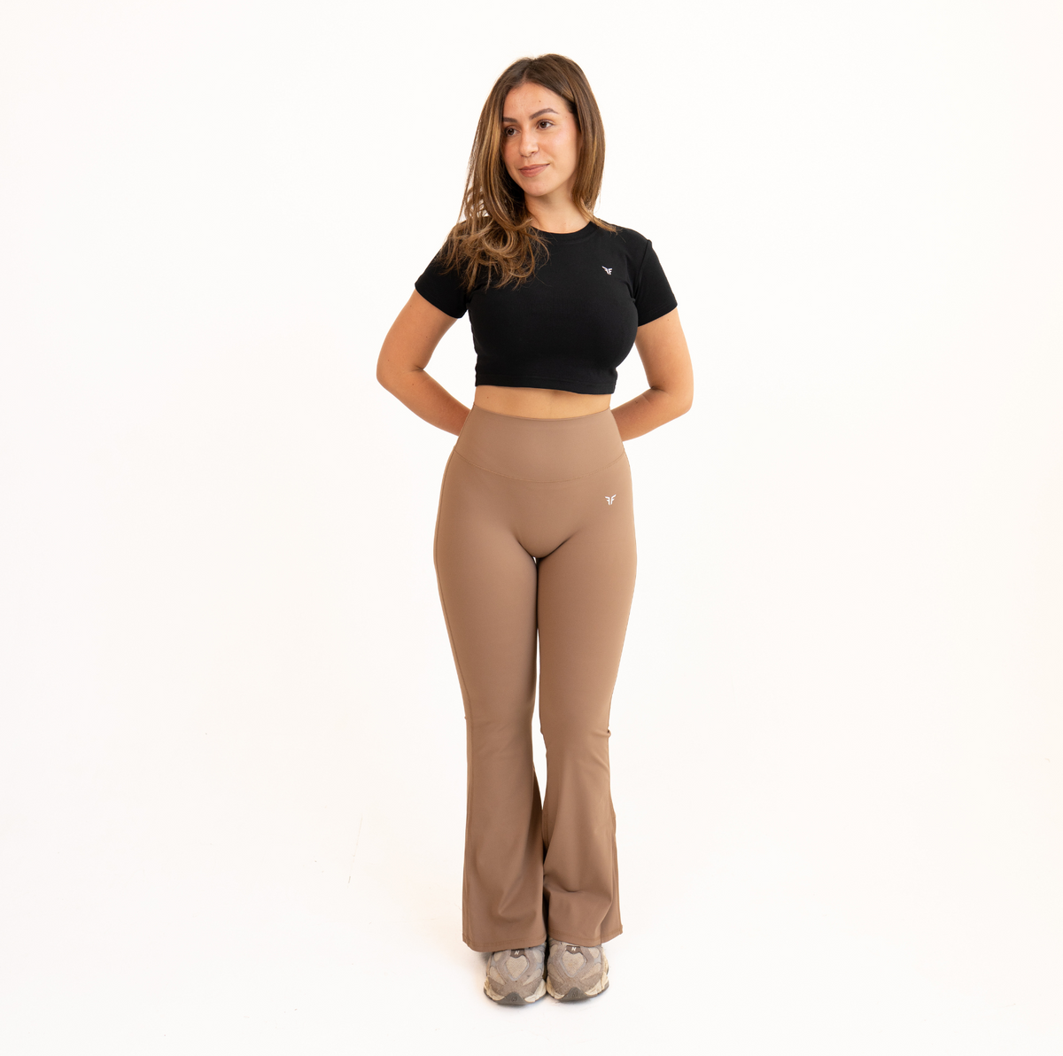 Sculpt Flare Pants - Brown