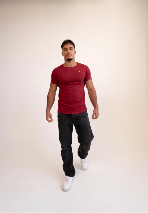 Sculpt Tee - Burgundy