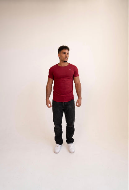 Sculpt Tee - Burgundy